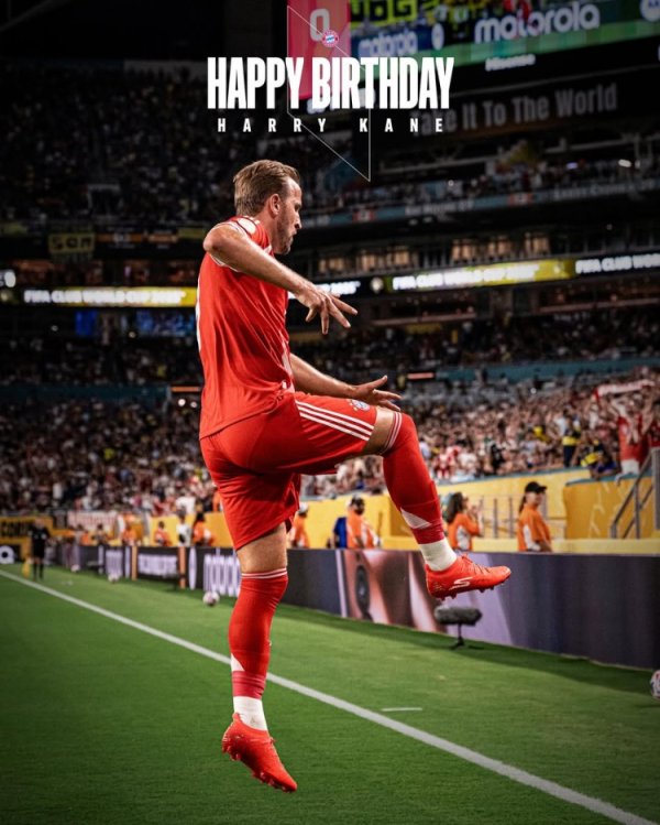 Today is Kane s 32nd birthday, Bayern social media: Our goal machine, happy birthday 🥳