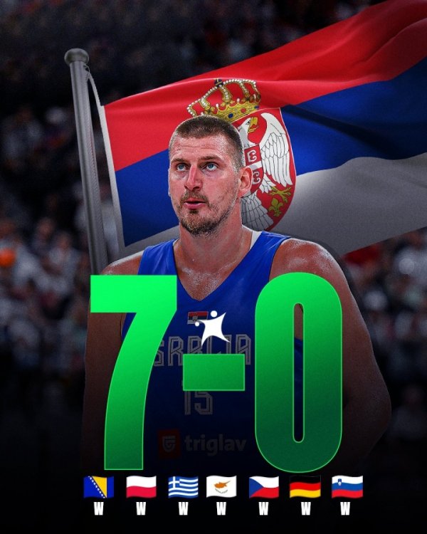 European Championships topped the list? Serbian men s basketball warm-up match 7 wins and 0 losses, defeating Germany s & Slovenia and other teams