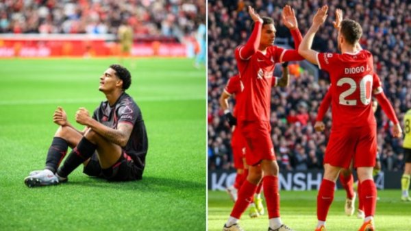 35 million new players scored their first goal in the Bundesliga! Kansar received a cross and headed the ball into the net, and paid tribute to Jota after scoring the goal