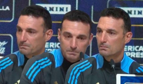 It’s hard to control one’s love! The reporter was moved to tears by Messi s topic, and coach Scalony s eyes were wet