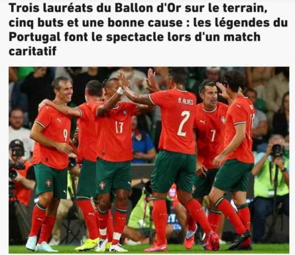 Charity match - Portuguese legend 4-1 world legend, Figo Irving scored Djokav lost points