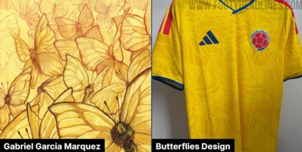 Foreign media leaked Colombia World Cup home jersey, butterfly design pays tribute to writer Marquez