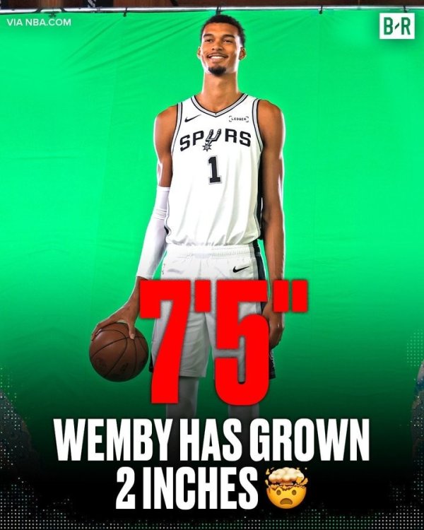 Even more exaggerated! The Spurs officially announced that the latest height of the literary class is 2.26 meters, which is 5 centimeters higher than last season.