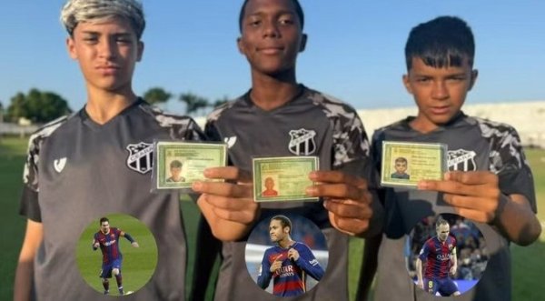 Messi, Neymar and Xiaobai fight side by side again! Three young players from Ceará’s youth academy have the same names as superstars