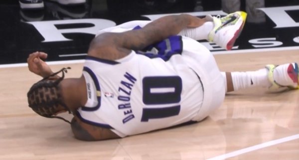 Not locked up! Randall defended DeRozan for a three-pointer and was called a step-up& first-level criminal. The Kings had 3+1+ ball rights.